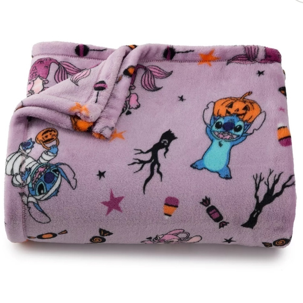 Disney Purple Halloween Blanket Stitch Design NEW Angel Trick or Treating
